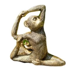 Darthome Limited Gold Yoga Monkey Figurine B -Décor Dreams Shop IMG 8825copy