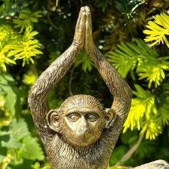 Darthome Limited Gold Yoga Monkey Figurine C -Décor Dreams Shop IMG 8835 JPEG