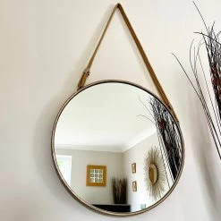 Darthome Limited Industrial Hanging Mirror On Rope