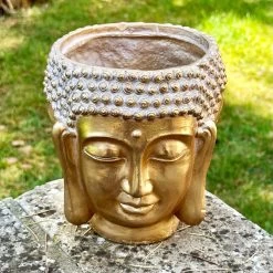 Darthome Limited Gold Multi Buddha Head Planter -Décor Dreams Shop IMG 8899 JPEG