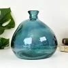 Darthome Limited Recycled Glass Teal Bubble Vase -Décor Dreams Shop IMG 9074 JPEG