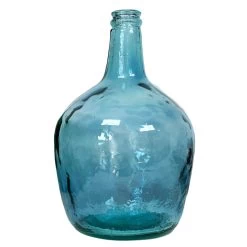 Darthome Limited Recycled Glass Large Teal Bottle Vase -Décor Dreams Shop IMG 9087.JPEGcopy