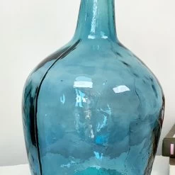 Darthome Limited Recycled Glass Large Teal Bottle Vase -Décor Dreams Shop IMG 9092 JPEG
