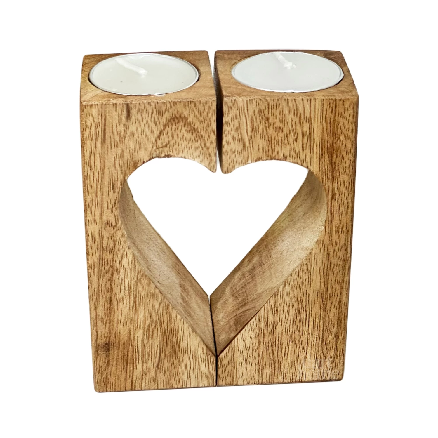 Darthome Limited Wood Block Love Heart Tea Light Holder 6 Darthome Limited Wood Block Love Heart Tea Light Holder - Image 4