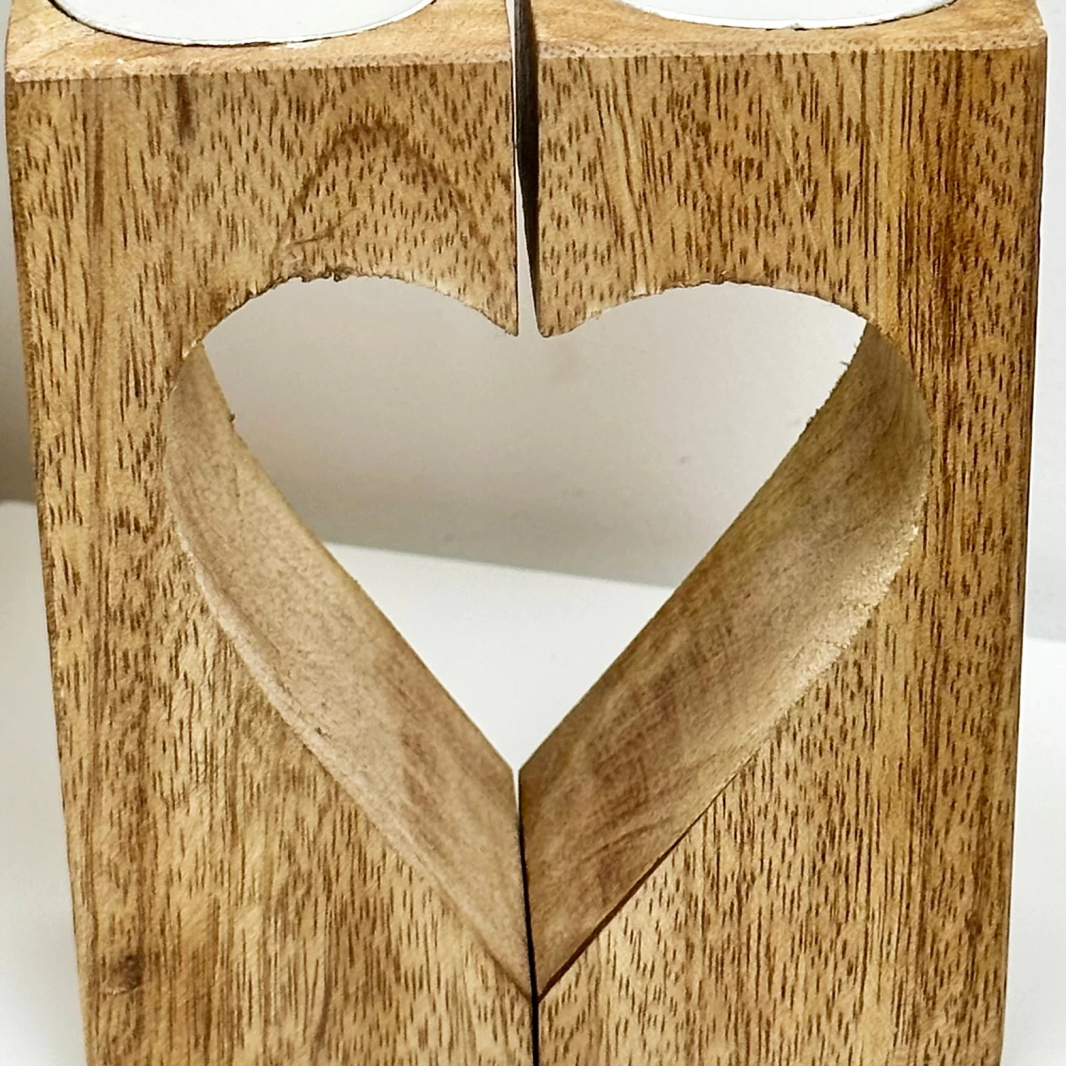 Darthome Limited Wood Block Love Heart Tea Light Holder 5 Darthome Limited Wood Block Love Heart Tea Light Holder - Image 3
