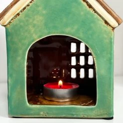 Darthome Limited Green Holiday House Candle Holder -Décor Dreams Shop IMG 9523 JPEG