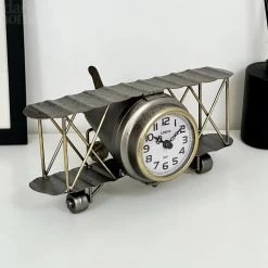 Darthome Limited Silver Aeroplane Clock