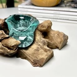 Darthome Limited Molten Tea Light Holder On Teak Root Stand -Décor Dreams Shop IMG 9998 JPEG