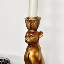 Darthome Limited Gold Leopard Candlestick Holder -Décor Dreams Shop IMG E0054 editedAJ