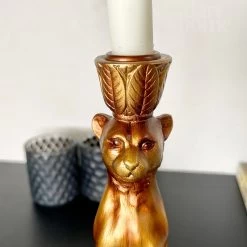 Darthome Limited Gold Leopard Candlestick Holder -Décor Dreams Shop IMG E0056 editedAL