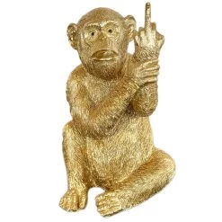 Darthome Limited Gold Up Yours Monkey Ornament 11x19x11cm -Décor Dreams Shop IMG E0057 editedAMcopy