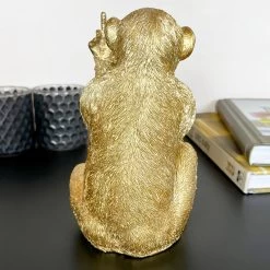 Darthome Limited Gold Up Yours Monkey Ornament 11x19x11cm -Décor Dreams Shop IMG E0063 editedAR