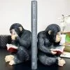 Darthome Limited Black Reading Monkey Bookends