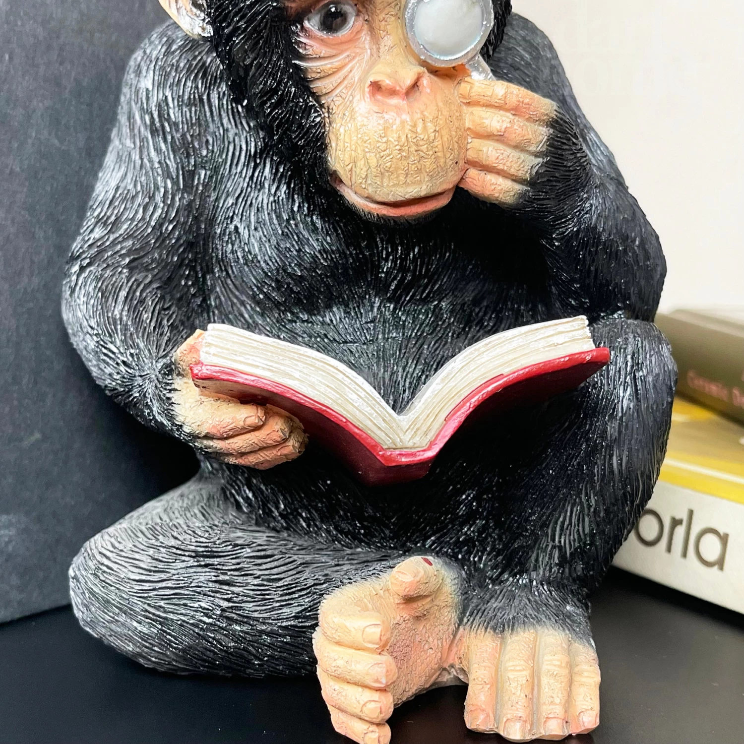 Darthome Limited Black Reading Monkey Bookends 7 Darthome Limited Black Reading Monkey Bookends - Image 5