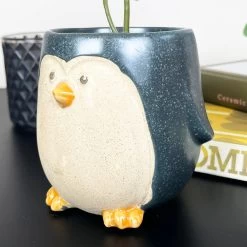 Darthome Limited Speckled Ceramic Penguin Plant Pot Cover -Décor Dreams Shop IMG E0165 editedAX