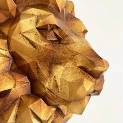 Darthome Limited Geometric Gold Lions Wall Head -Décor Dreams Shop IMG E0175 editedBG