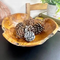 Darthome Limited Teak Root Wood Decorative Bowl 30cm -Décor Dreams Shop IMG E0305 editedCH