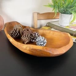 Darthome Limited Teak Root Long Bowl 45cm -Décor Dreams Shop IMG E0344 editedDK