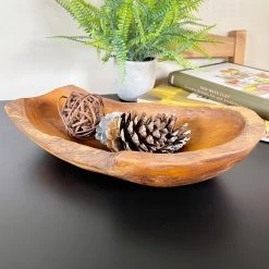 Darthome Limited Teak Root Long Bowl 45cm -Décor Dreams Shop IMG E0358 editedDU