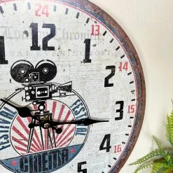 Darthome Limited Round Movie Camera Wall Clock -Décor Dreams Shop IMG E0485 editedHY
