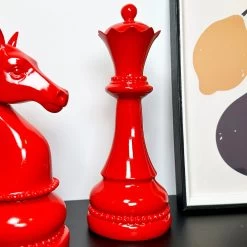 Darthome Limited 3pc Red Giant Chess Statues 18 Darthome Limited 3pc Red Giant Chess Statues -Décor Dreams Shop IMG E0505