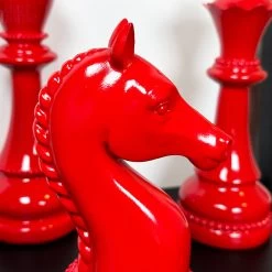 Darthome Limited 3pc Red Giant Chess Statues 21 Darthome Limited 3pc Red Giant Chess Statues -Décor Dreams Shop IMG E0508