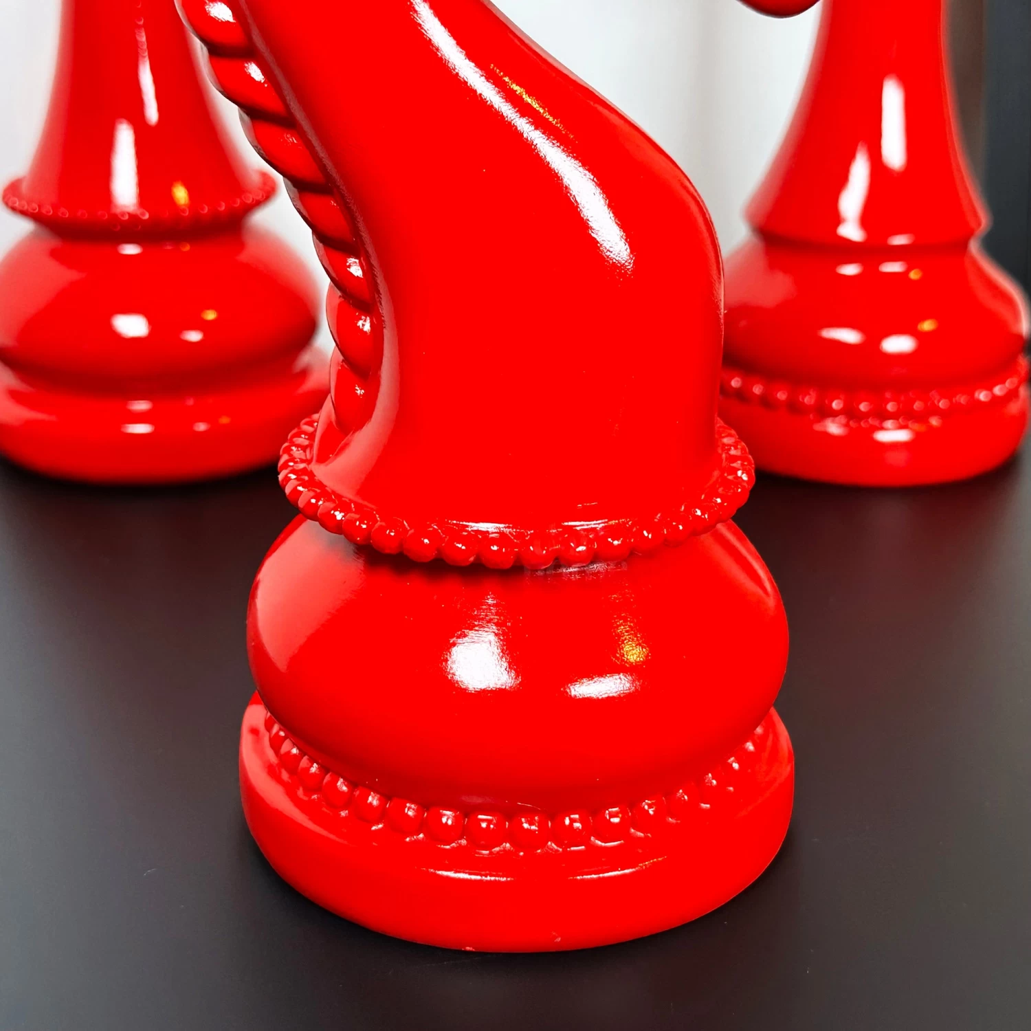 Darthome Limited 3pc Red Giant Chess Statues 9 Darthome Limited 3pc Red Giant Chess Statues - Image 7