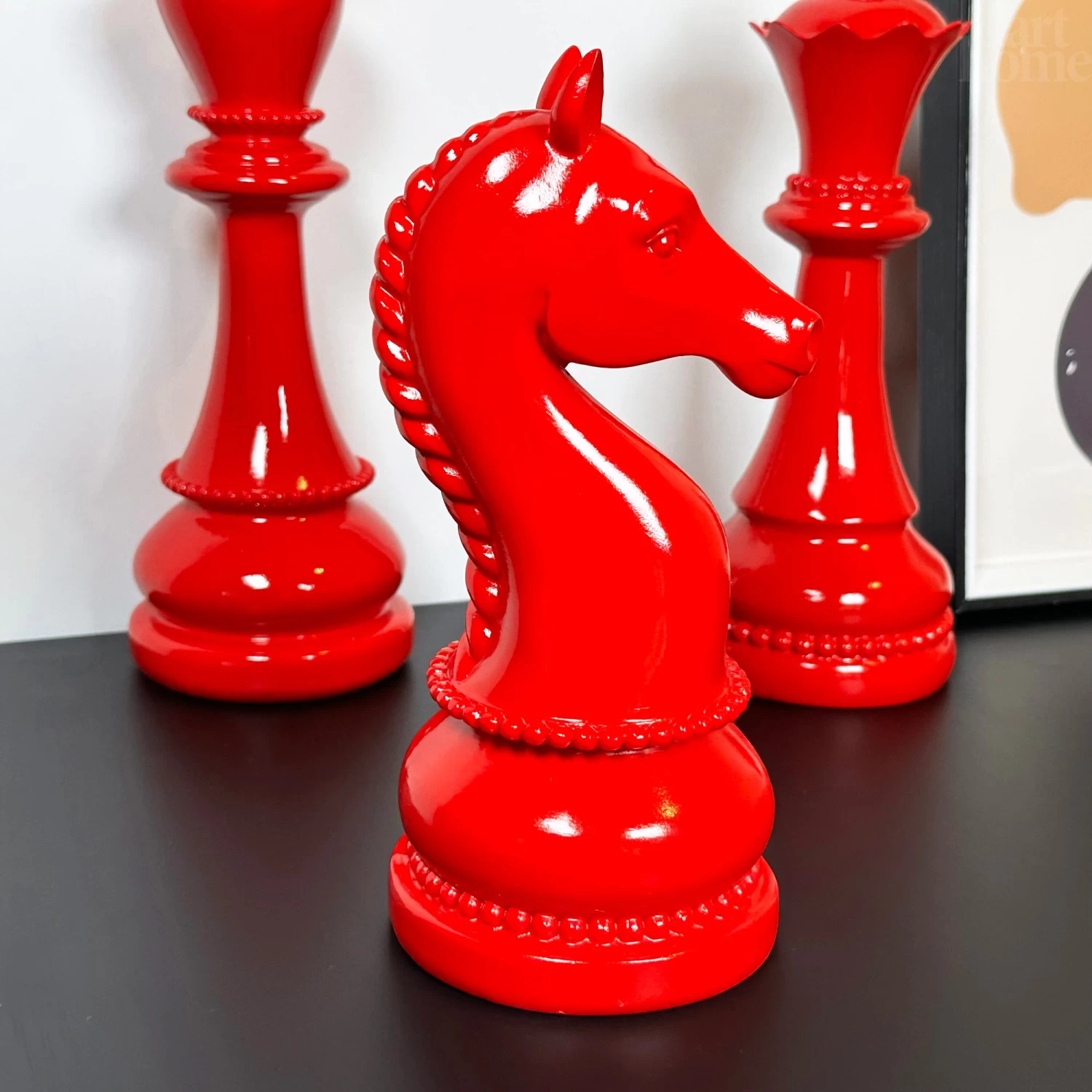Darthome Limited 3pc Red Giant Chess Statues 10 Darthome Limited 3pc Red Giant Chess Statues - Image 8