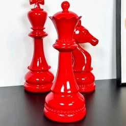 Darthome Limited 3pc Red Giant Chess Statues 24 Darthome Limited 3pc Red Giant Chess Statues -Décor Dreams Shop IMG E0512