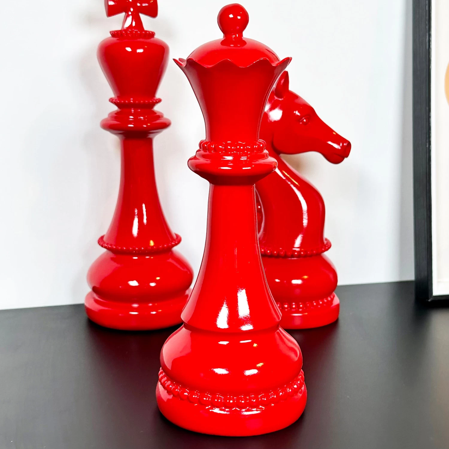 Darthome Limited 3pc Red Giant Chess Statues 11 Darthome Limited 3pc Red Giant Chess Statues - Image 9