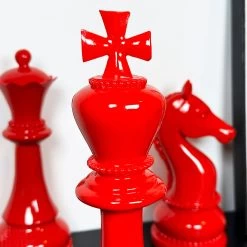 Darthome Limited 3pc Red Giant Chess Statues 26 Darthome Limited 3pc Red Giant Chess Statues -Décor Dreams Shop IMG E0514