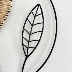 Darthome Limited Round Rattan Leaf Wall Deco -Décor Dreams Shop IMG E0571