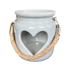 Darthome Limited Grey Heart Tealight Lantern -Décor Dreams Shop IMG E0602copy