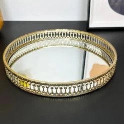 Darthome Limited Set Of 2 Gold Mirror Trays -Décor Dreams Shop IMG E0745
