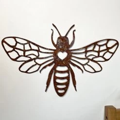 Darthome Limited Rusted Metal Honey Bee Sihouette Wall Art -Décor Dreams Shop IMG E0748