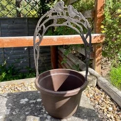 Darthome Limited Round Brown Bird Trellis Planter