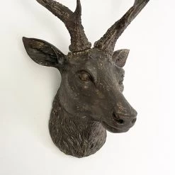 Darthome Limited Faux Brown Stags Head Wall Bust 47cm -Décor Dreams Shop IMG E0801