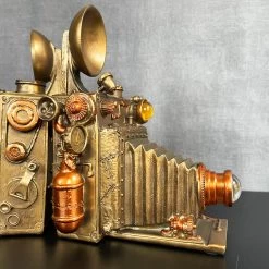 Darthome Limited Camera Steampunk Bookends Set -Décor Dreams Shop IMG E0957