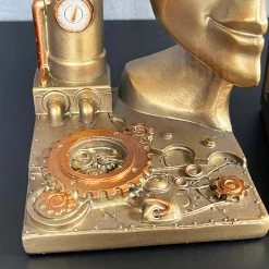 Darthome Limited Steampunk Head Bookends Set -Décor Dreams Shop IMG E0969