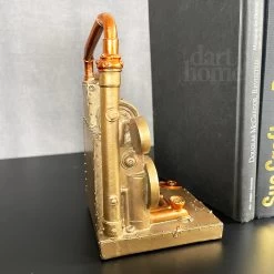 Darthome Limited Gold Steampunk Bookends Set -Décor Dreams Shop IMG E0986