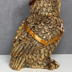 Darthome Limited Gold Cogsmith Owl Steampunk Ornament 14 Darthome Limited Gold Cogsmith Owl Steampunk Ornament -Décor Dreams Shop IMG E1022