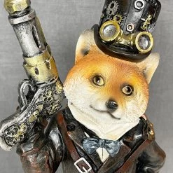 Darthome Limited Steampunk Gentleman Fox Ornament -Décor Dreams Shop IMG E1034