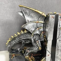 Darthome Limited Large Steampunk Dragon Bookends Set -Décor Dreams Shop IMG E1043