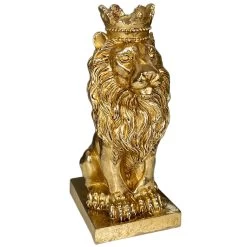 Darthome Limited Gold Royal Lion Statue 13x26x16cm -Décor Dreams Shop IMG E1086copy