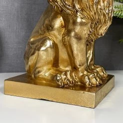 Darthome Limited Gold Royal Lion Statue 13x26x16cm -Décor Dreams Shop IMG E1088