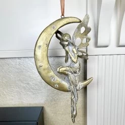 Darthome Limited Hanging Fairy On Crescent Moon Figurine