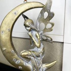 Darthome Limited Hanging Fairy On Crescent Moon Figurine -Décor Dreams Shop IMG E1181