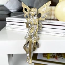 Darthome Limited Gold Shelf Sitting Fairy Ornament -Décor Dreams Shop IMG E1236