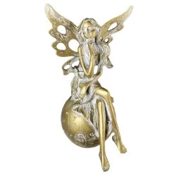 Darthome Limited Gold Fairy On Ball Ornament 15 Darthome Limited Gold Fairy On Ball Ornament -Décor Dreams Shop IMG E1256copy