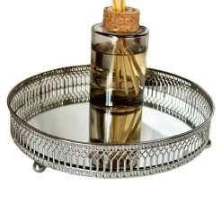Darthome Limited Silver Mirror Candle Plate -Décor Dreams Shop IMG E1294copy
